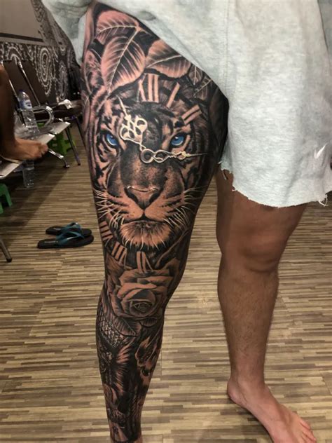 Upper Leg Tattoos For Men