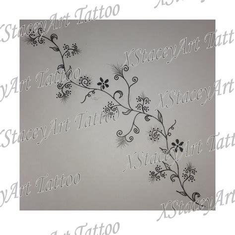 Vine Tattoo Design Dainty Simple Cute Flower Vine Tat Vrogue Co