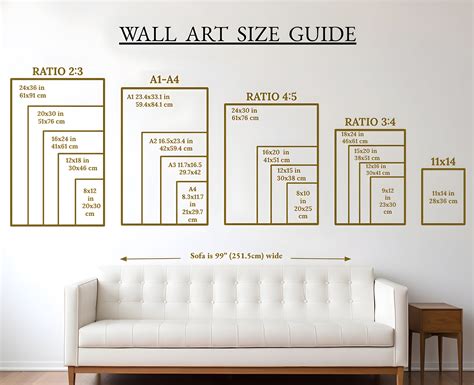 Wall Art Size Guide Frame Size Guide Print Size Guide Etsy Singapore