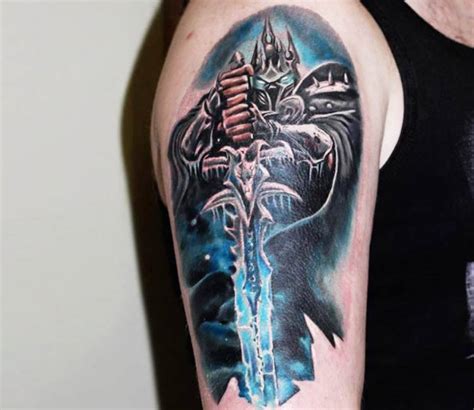 Warcraft Lich King Tattoo Matt Cowell Seventh Veil Tattoo Tacoma