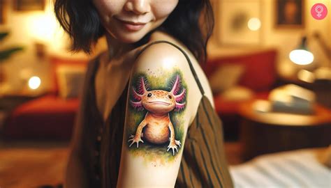 Watercolor Axolotl Tattoo Cute Tattoos Hyper Realistic Tattoo Axolotl