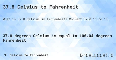 8 Celsius to Fahrenheit Conversion: Quick Guide
