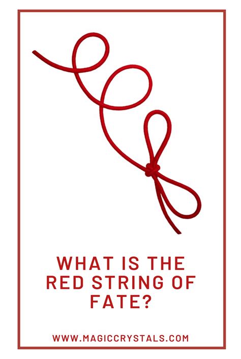 What Is The Red The Red String Of Fate Magic Crystals Red String