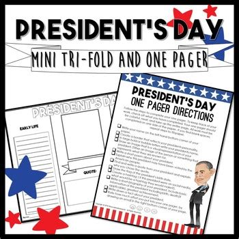 Essential Elements for a Presidential One-Pager