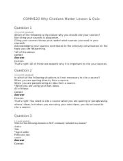 Why Citations Matter Lesson Quiz Docx Why Citations Matter Lesson