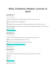 Why Citations Matter Quiz Docx Why Citations Matter Quiz Question 1 1