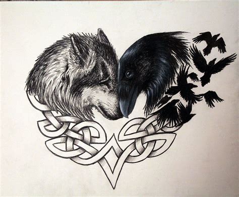 Wolf And Raven Tattoo: Symbolism & Design Ideas