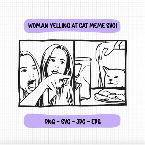 Woman Yelling At Cat Png Svg