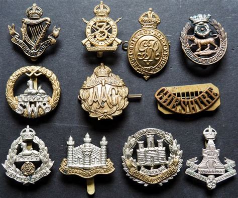 Ww1 Ww2 4 Officers Uniform Badges British Army Military Z18 0 99