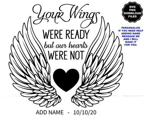 Your Wings Were Ready Our Hearts Were Not Remembrance Tattoos